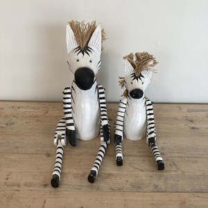 Rabbits And Friends: Wooden Animal - ZEBRA