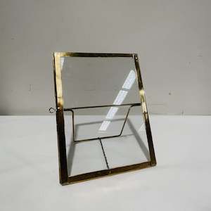 Candles: Glass & Brass Photo Frame