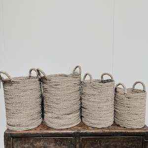 Seagrass Basket Tall - NATURAL