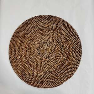 Rattan Full Grass Placemat NATURAL BROWN