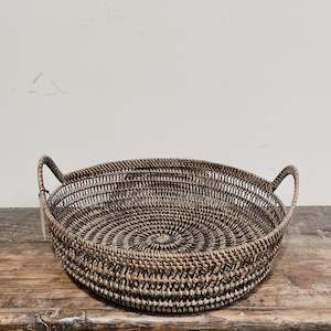 Rattan Open Weave Basket LOW