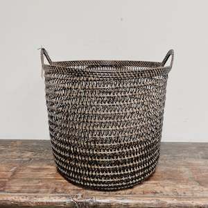 Woven: Rattan Open Weave Basket NATURAL