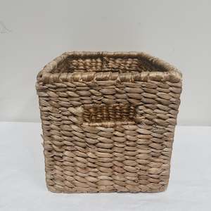 Water Hyacinth Basket w Iron Frame