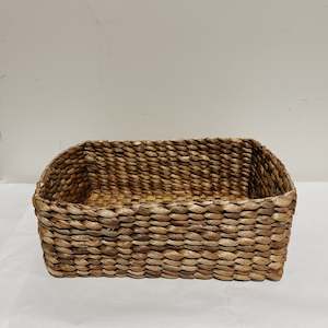 Rectangular Water Hyacinth Basket LOW