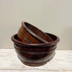 Old Pine Wooden Bowl