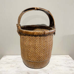 Buckets And Bowls: Woven Willow Basket Tall