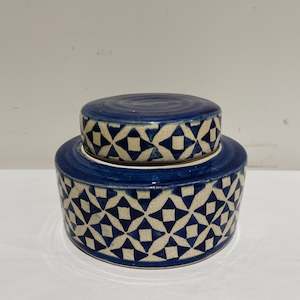 Ceramics: Blue & White Ceramic Grid