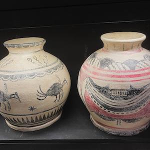 Handprinted Terracotta Pots