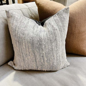 Woven Natural / Black Cushion Cover ONLY