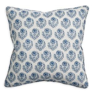 Walter G - Pondicherry Riveria (Hand Block Printed) Cushion Cover ONLY