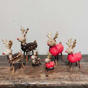 Wooden Reindeer Standing