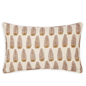 Ankola Petal ( Hand Block Printed ) Cushion Cover ONLY 35x55