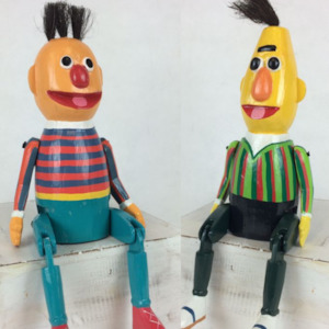 Department store: MINI BERT & ERNIE Wooden Figurines