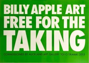 BILLY APPLE ART-FREE ART FOR THE TAKING