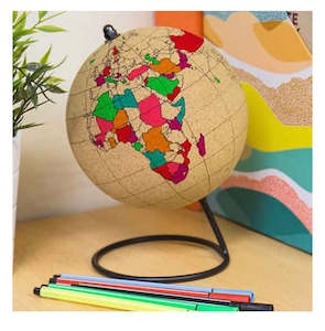 Colour In Cork Globe