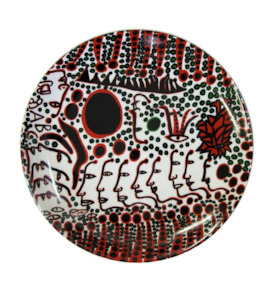 Yayoi Kusama Women Wait for Love Plate