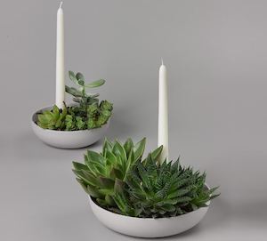 Orbital Ceramic Candle Holder-Medium