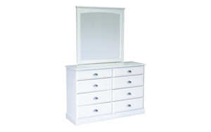 Andorra 8 Drawer Dresser & Mirror