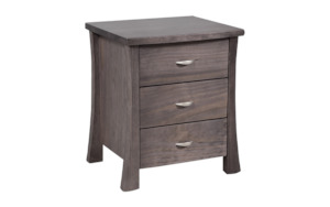 Hudson 3 Drawer Bedside Table