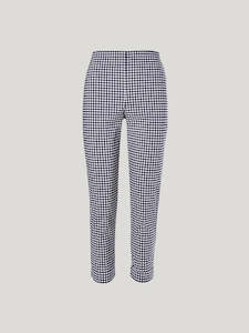 Gingham Hepburn Pants Sills Navy