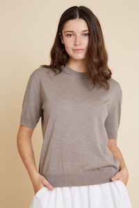 Beryl Merino Tee Yarnsmith BRKW3A Oatmeal