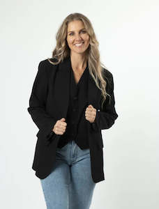 Womenswear: Monaco Blazer Black Stella + Gemma