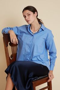 Bristol Cotton Shirt Velveteen Rabbit  BR130 Cornflower