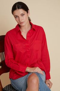 Bristol Cotton Shirt BR130 Velveteen Rabbit Red