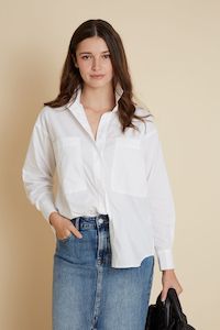 Bristol Cotton Shirt BR130 Velveteen Rabbit White