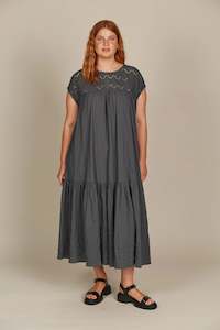 Isle of Mine Fleur Relaxed Dress One Size Graphite