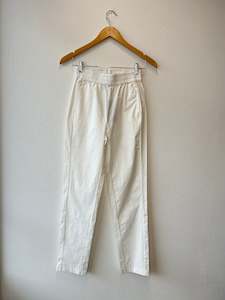 Womenswear: Heather Pant Cotton Velveteen Rabbit BR119 White