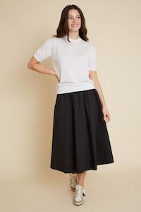 Manchester Cotton Skirt BR136 Velveteen Rabbit Black