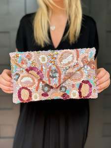 Beaded Bag Soulcombe Pinks