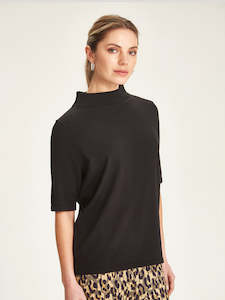 Womenswear: Sills Kaelie Funnel Neck Knit Black