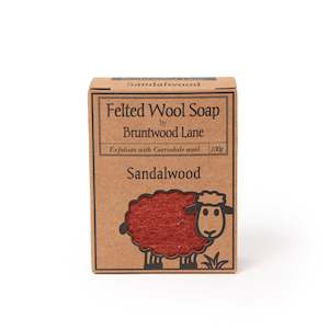 Sandalwood Felted Wool Soap