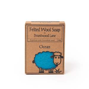 Wool textile: Ocean Felted Wool Soap