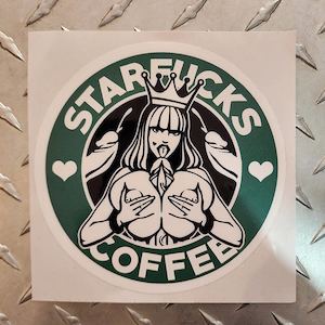 Clothing: Starfucks Vinyl Bumper Sticker