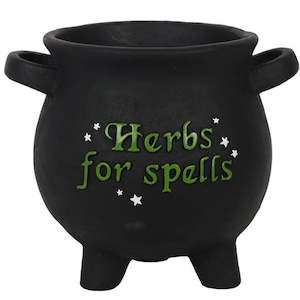 Herbs For Spells Cauldron Plant Pot