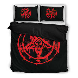 Red Pentagram Bedding Set