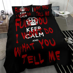 Keep Calm and Fuck You Bedding Set