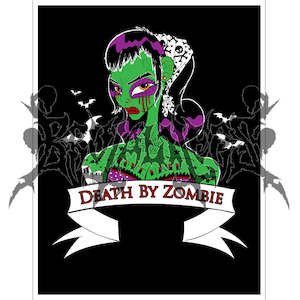 Death By Zombie Poster Print