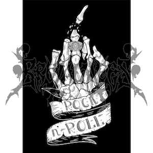 Clothing: Rock 'n' Roll Finger Poster Print