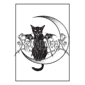 Clothing: Bat Cat Poster Print