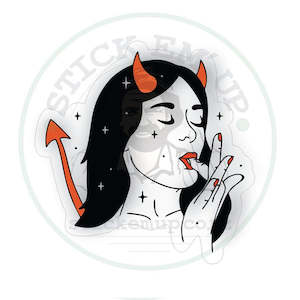 Clothing: Devil Girl Vinyl Sticker