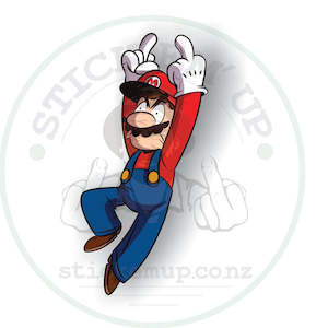 Clothing: Flipping Mario Vinyl Sticker