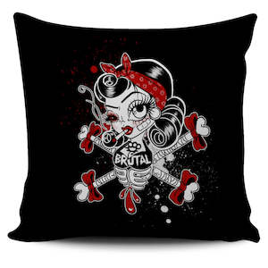 Clothing: Brutal Betty Bones Pillow Cover