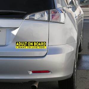 Adult on Board Bumper Sticker