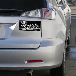 Stick Figure Family Bumper Sticker