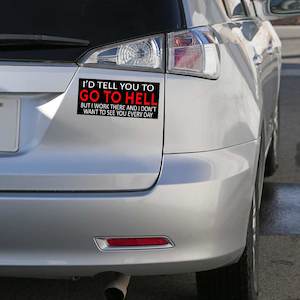 Clothing: Go To Hell Bumper Sticker