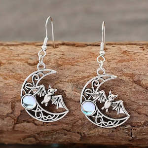 Bat's Moon Earrings